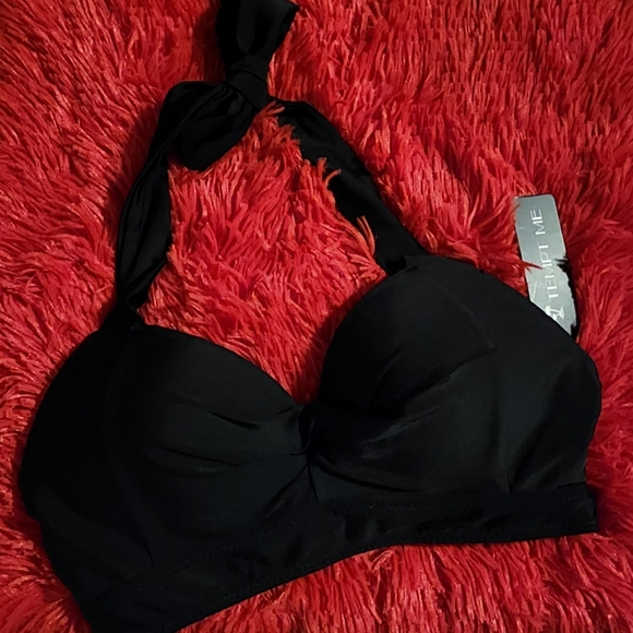 NEW Push Up Halter Swimsuit/Bikini Top Padded Size XS - Picture 5 of 9